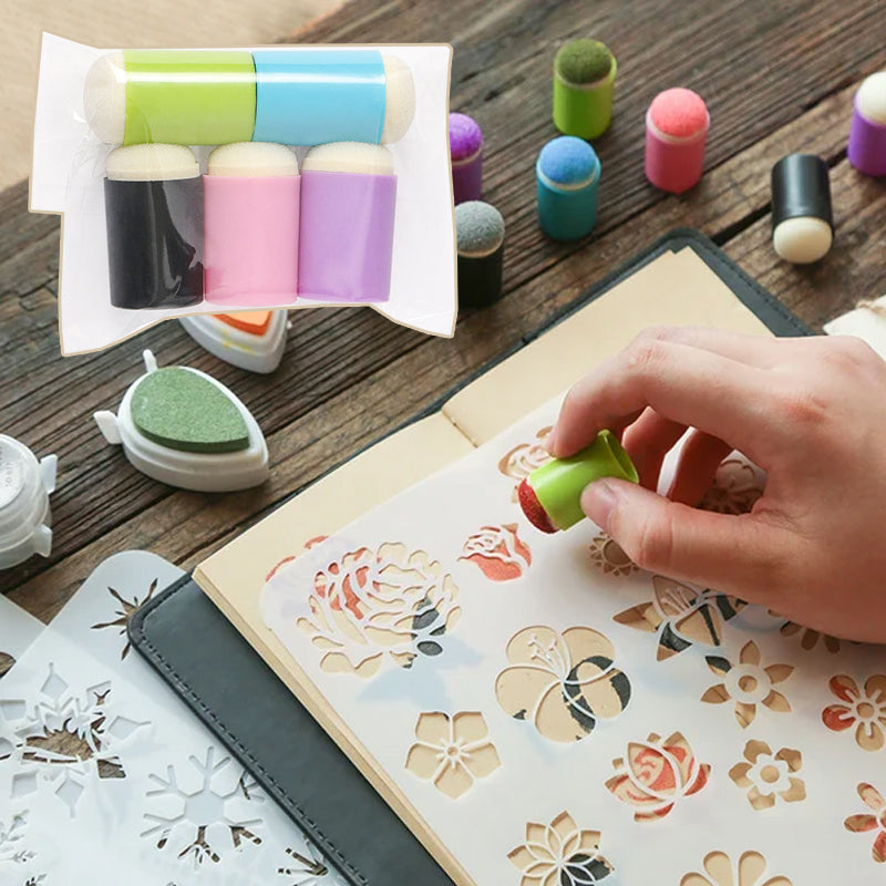 🧑‍🎨Couverture de doigt de tampon encreur bricolage créatif💖