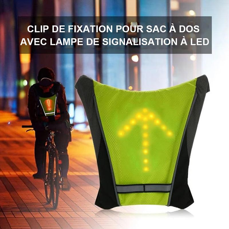 Gilet de signalisation à LED réfléchissantes