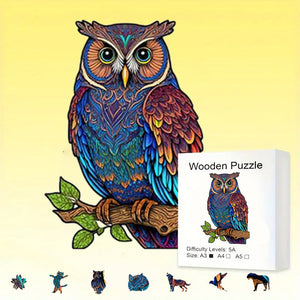 Puzzle en bois 3D animaux