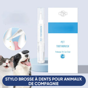 Nouveau stylo brosse à dents pour animaux de compagnie