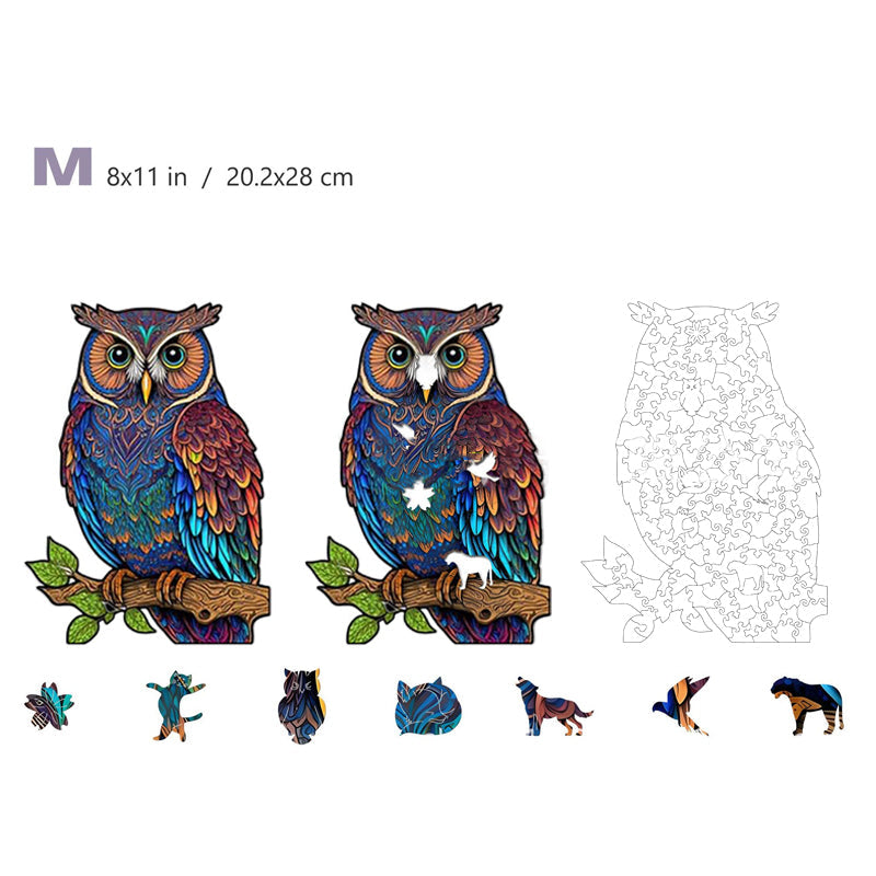 Puzzle en bois 3D animaux