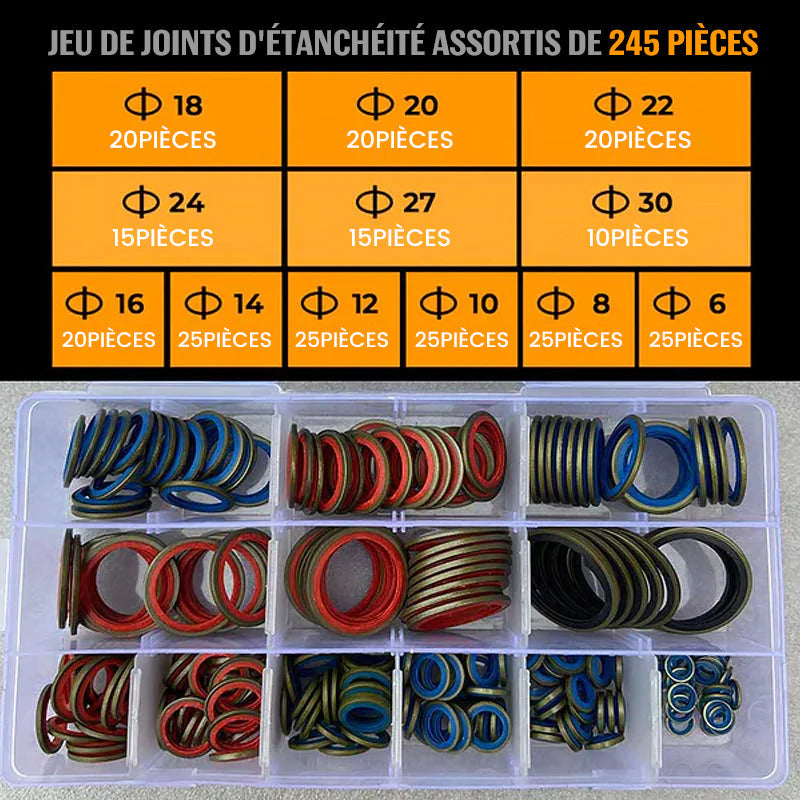 Ensemble de joints d'étanchéité assortis