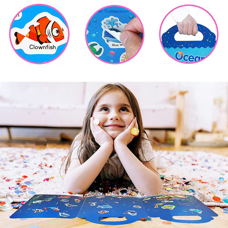 Enfants apprenant un jouet éducatif Sticker