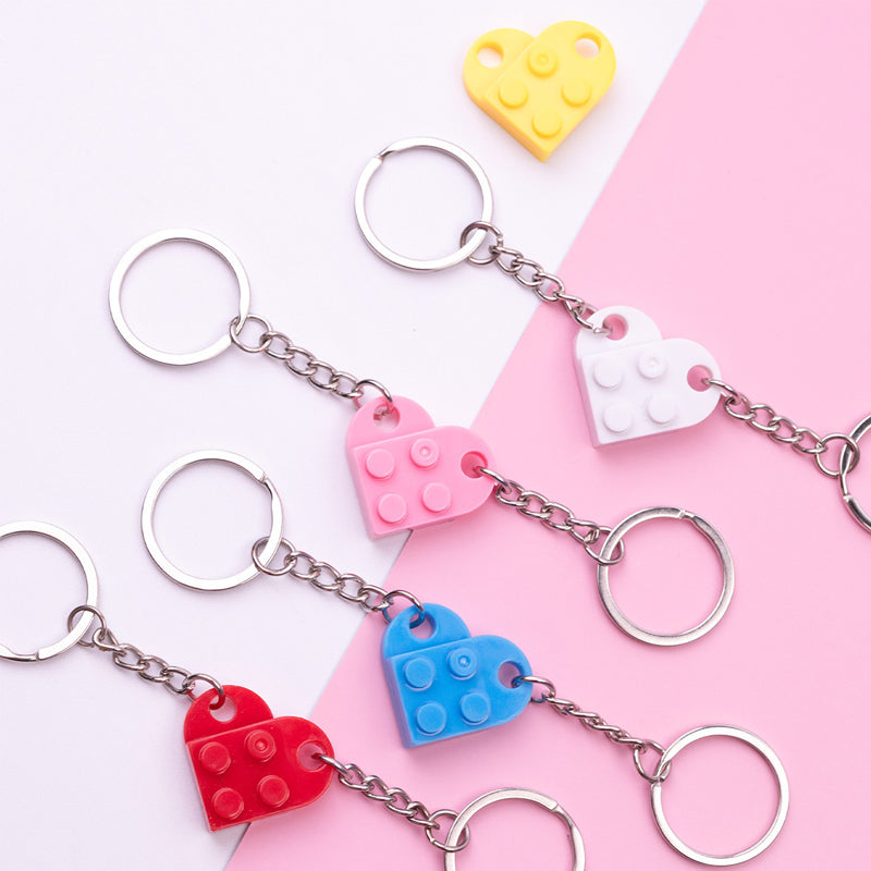 Porte-clés avec pendentif coeur