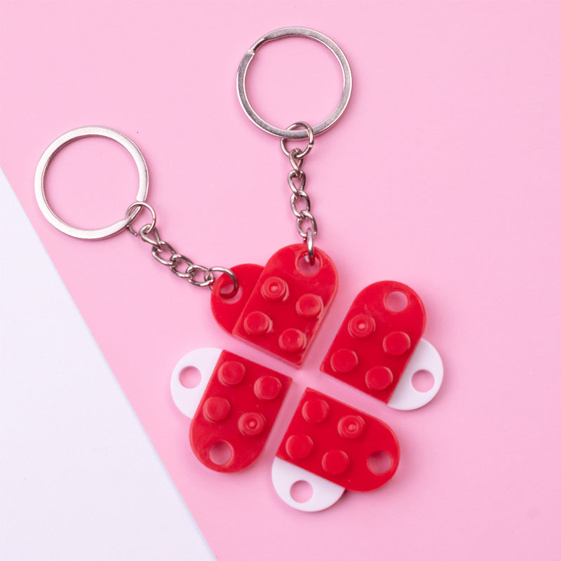 Porte-clés avec pendentif coeur