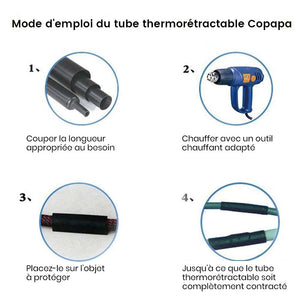 Tube thermorétractable pour câble USB (280 pièces)