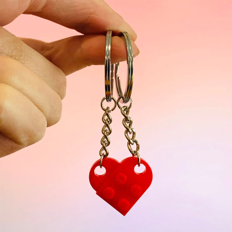 Porte-clés avec pendentif coeur