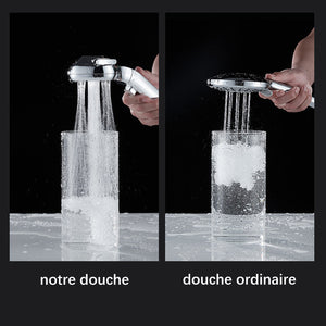 Pommeau de douche à quatre vitesses