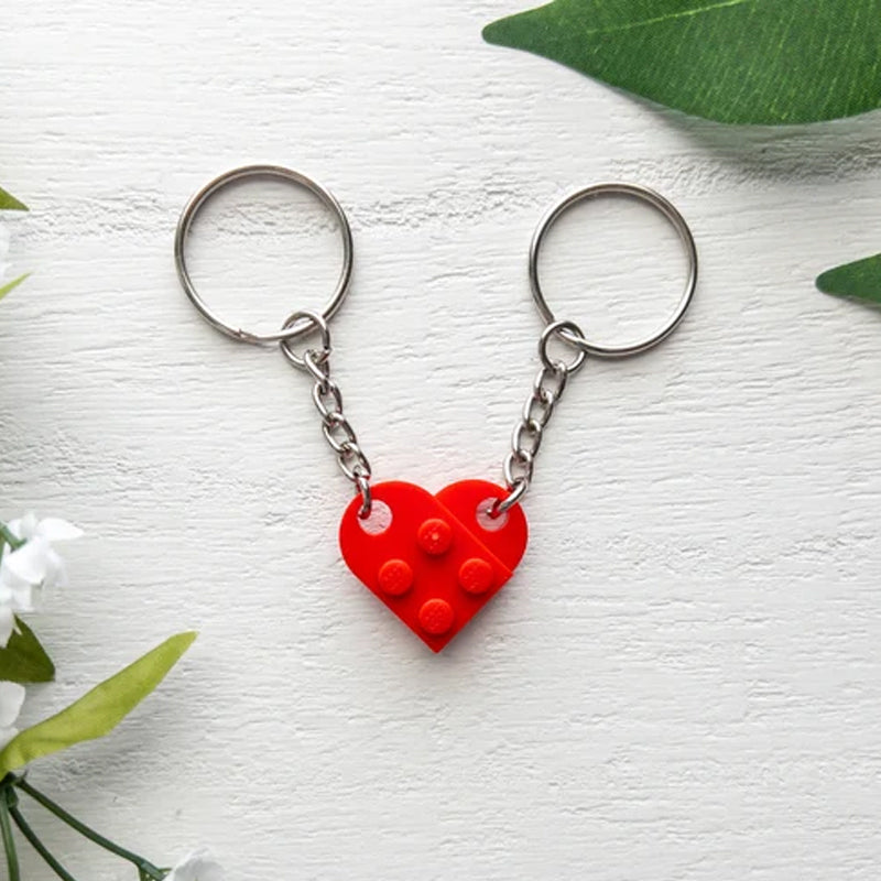 Porte-clés avec pendentif coeur