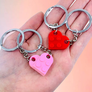 Porte-clés avec pendentif coeur