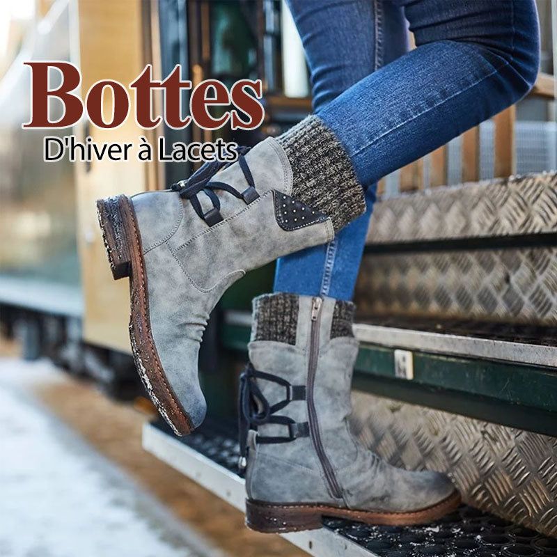 Ciaovie™ Bottes D'hiver à Lacets - ciaovie