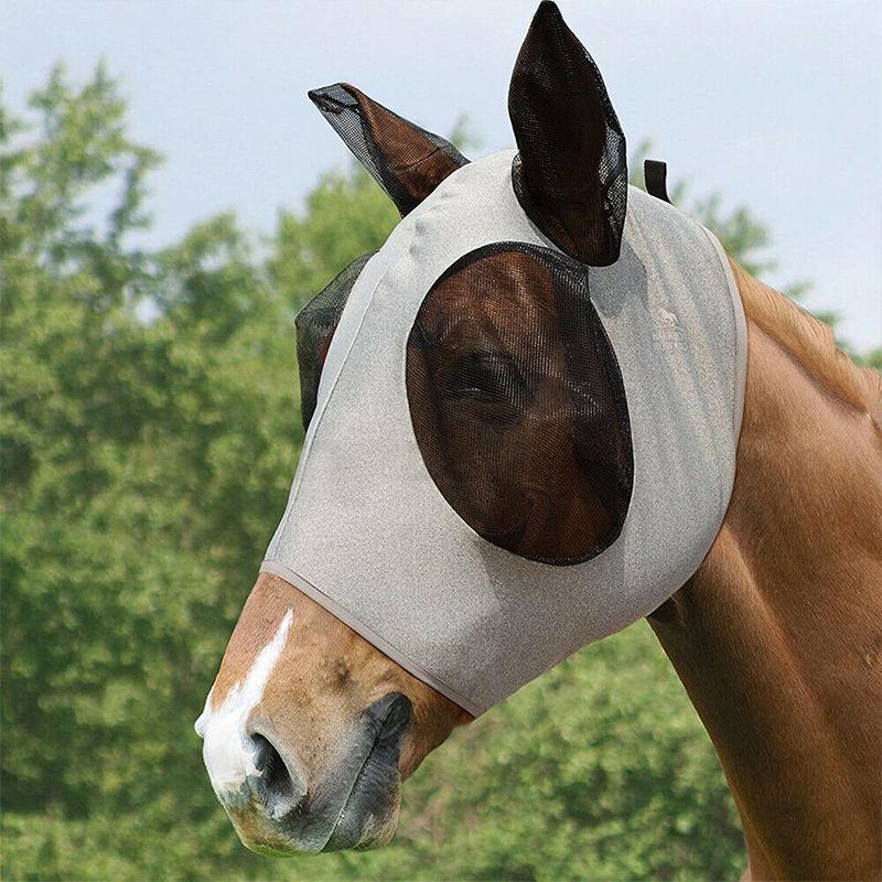 Masque Anti-mouche pour Visage Cheval