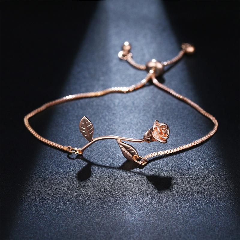 Bracelet Rose en 3D pour Femme