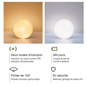 Veilleuse à LED à Induction Humaine Intelligente