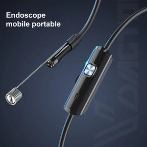 Caméra d'Endoscope WiFi Semi-rigide à Mise au Point Automatique