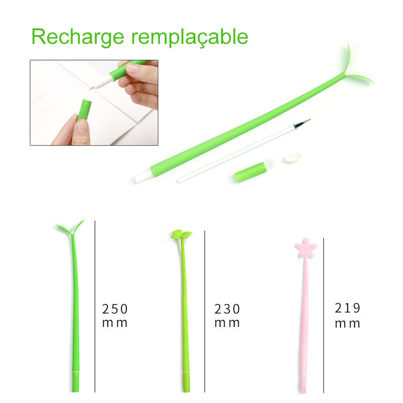 Stylo Créatif en Mode de Petit Herbe