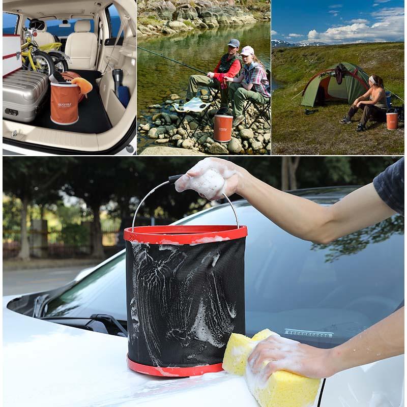 Seau Pliable Portable pour La Pêche en Plein Air - ciaovie