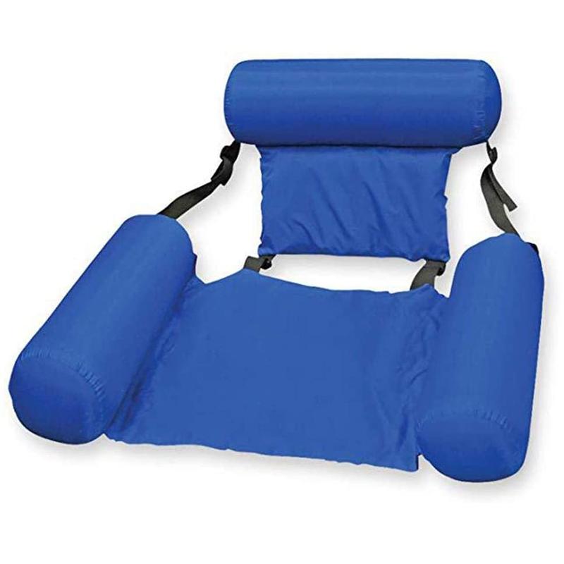 Lit flottant et chaise longue de natation