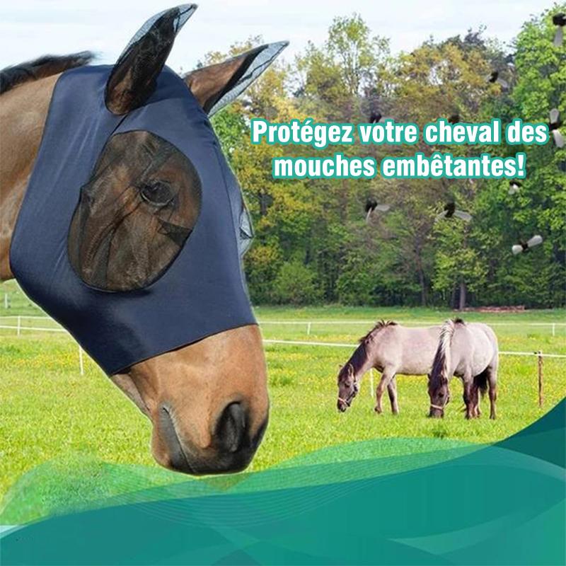 Masque Anti-mouche pour Visage Cheval