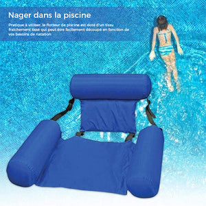 Lit flottant et chaise longue de natation