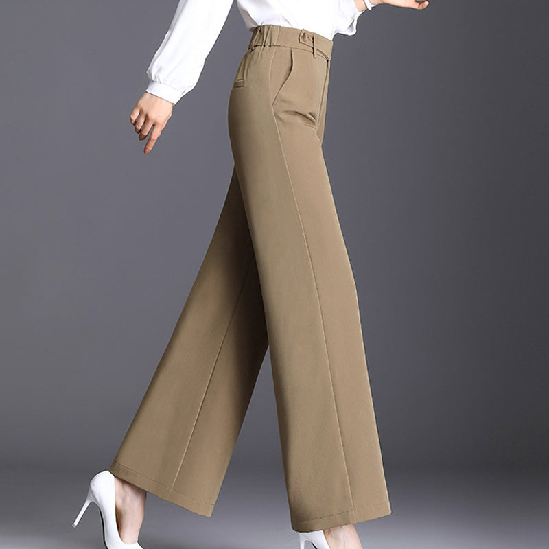 Pantalon large de tailleur léger