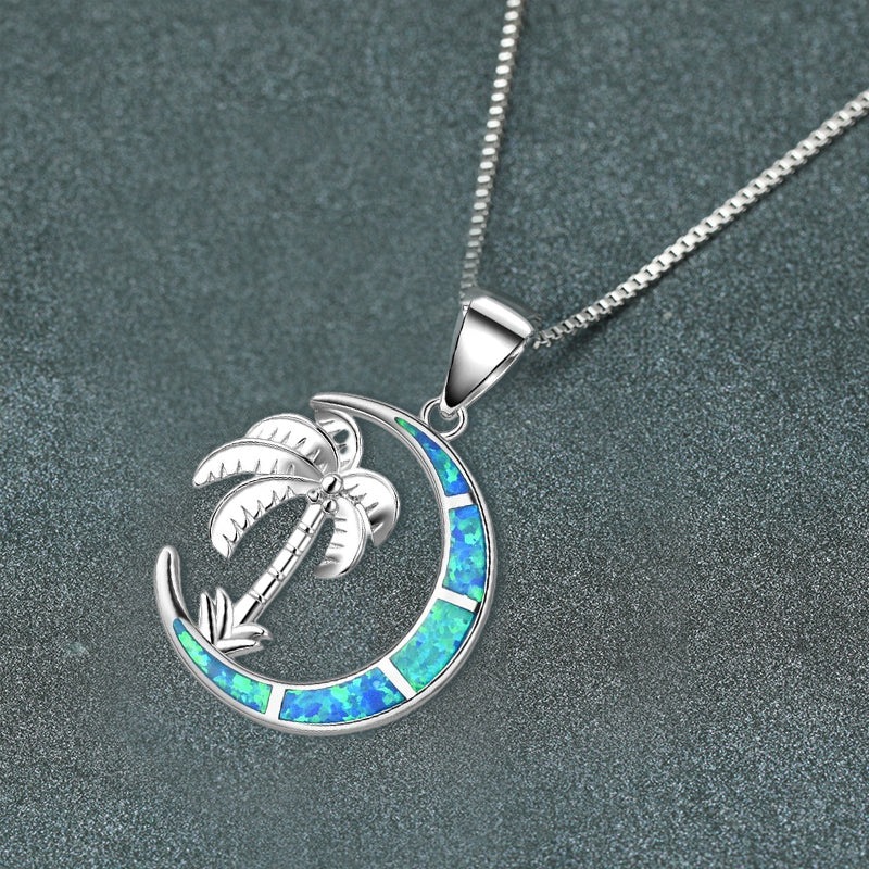 Collier de Palmier de la Lune Bleue