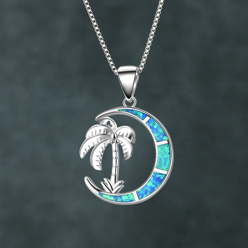 Collier de Palmier de la Lune Bleue