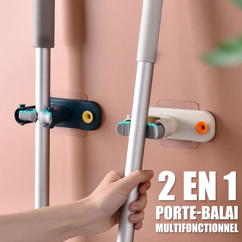 2 en 1 Porte-balai Multifonctionnel