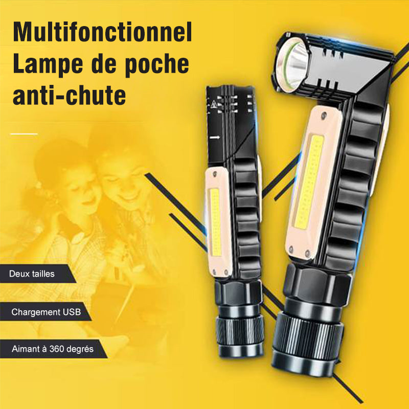 Lampe de Poche Anti-chute à Aiment Multifonctionnelle