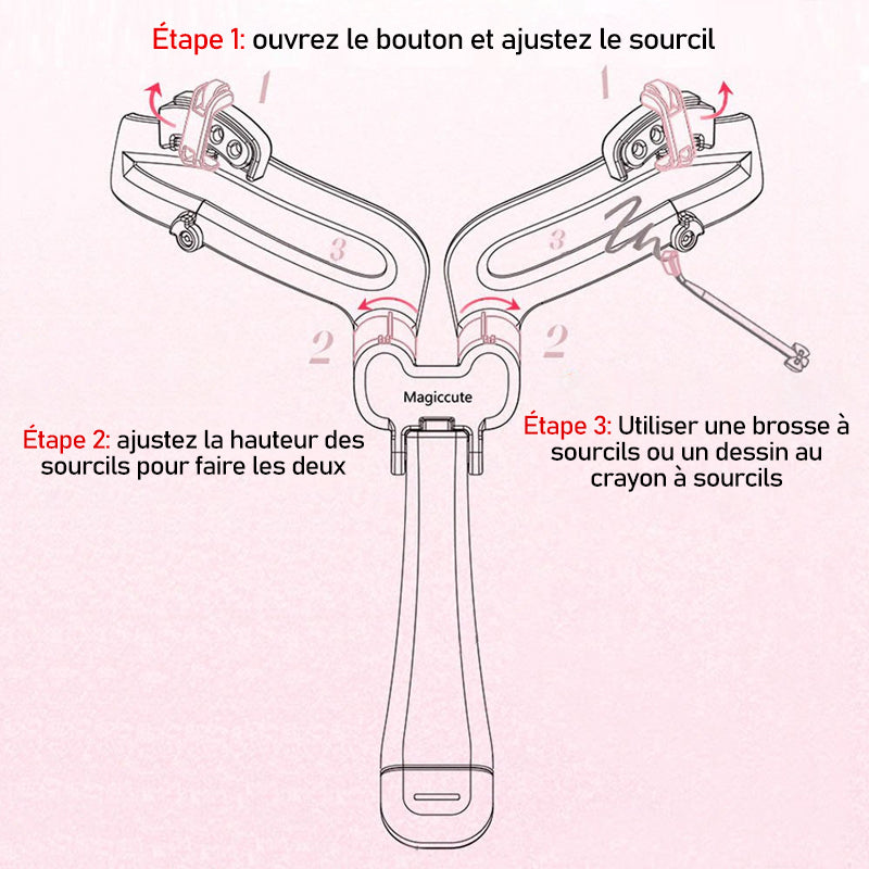 Pochoir Ajustable Pour Sourcils - ciaovie