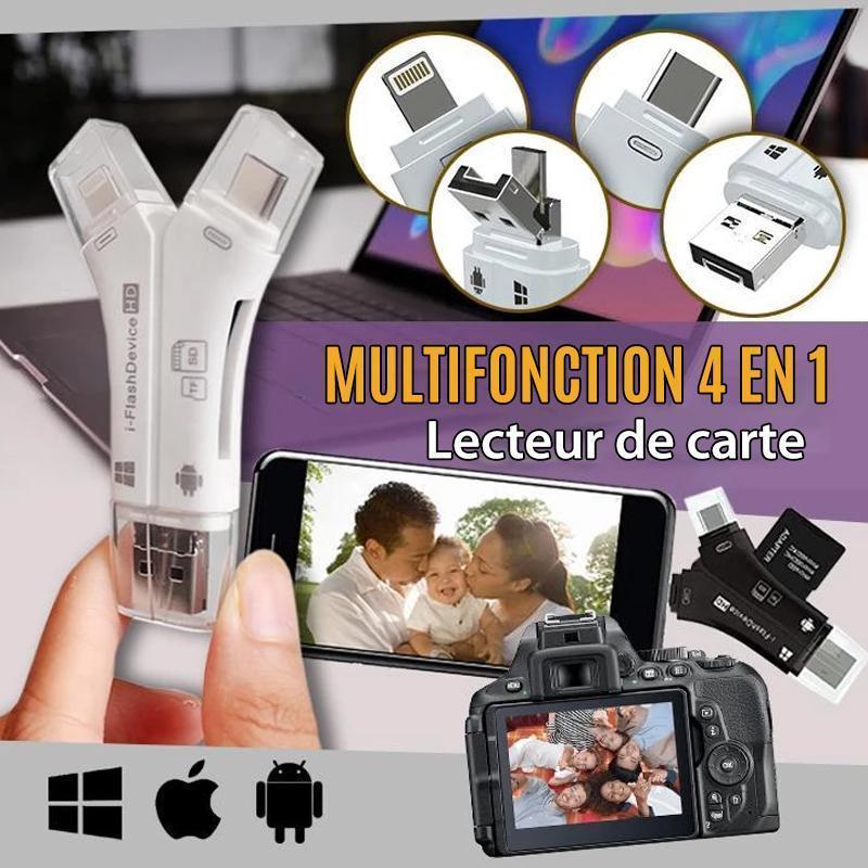 4 en 1 Lecteur de Carte de Smartphone