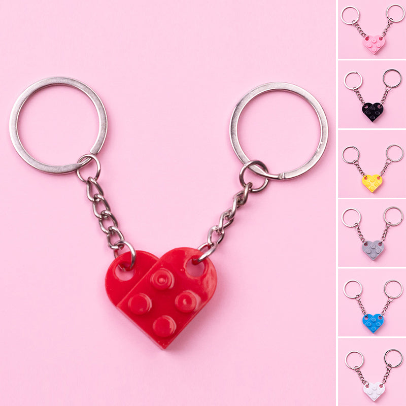 Porte-clés avec pendentif coeur