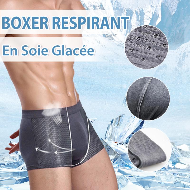 Sous-vêtement Hommes En Soie Glacée Respirante - ciaovie