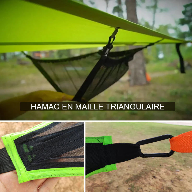 Hamac en filet triangulaire