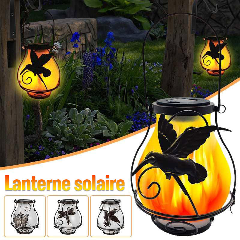 Lumière de Jardin Solaire Enflammée Délicate