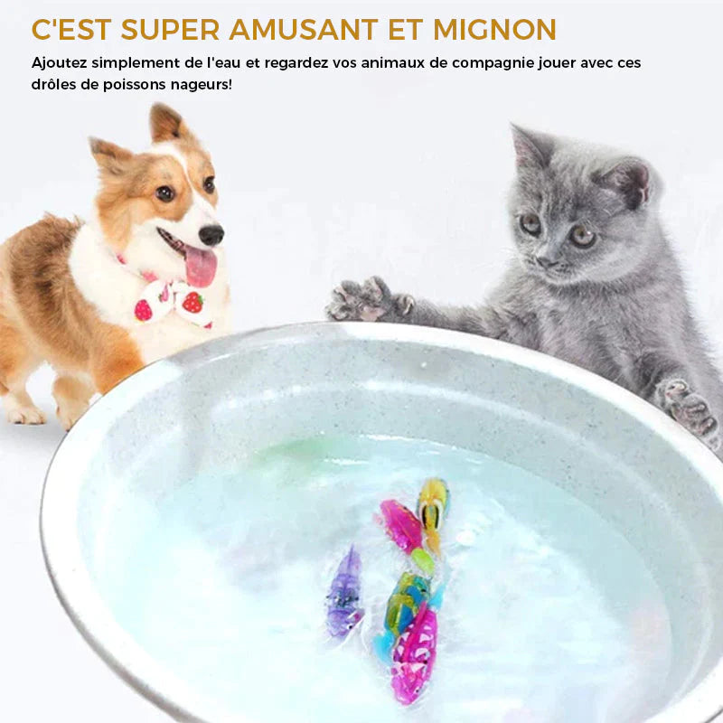 Jouet poisson robot nageur pour chat et chien