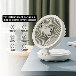 Ventilateur de Bureau Pliable