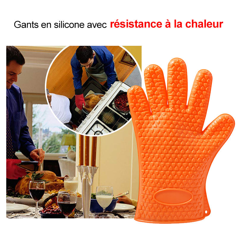 Gants En Silicone Avec Résistance À La Chaleur - ciaovie