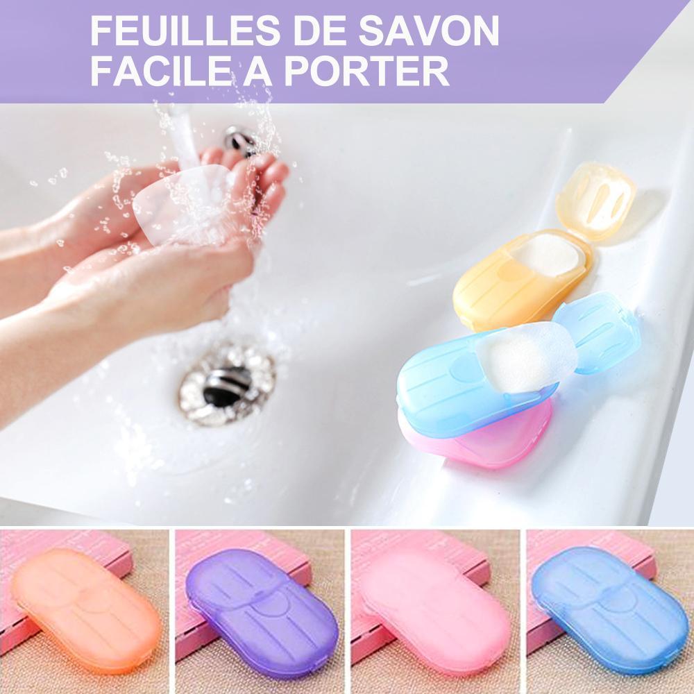 Feuilles de Savon Portable (5 Boîtes) - ciaovie