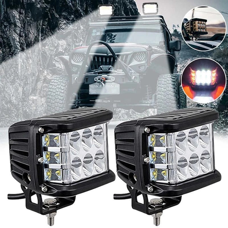 LED Projecteur Stroboscopique à Trois Côtés pour Voiture