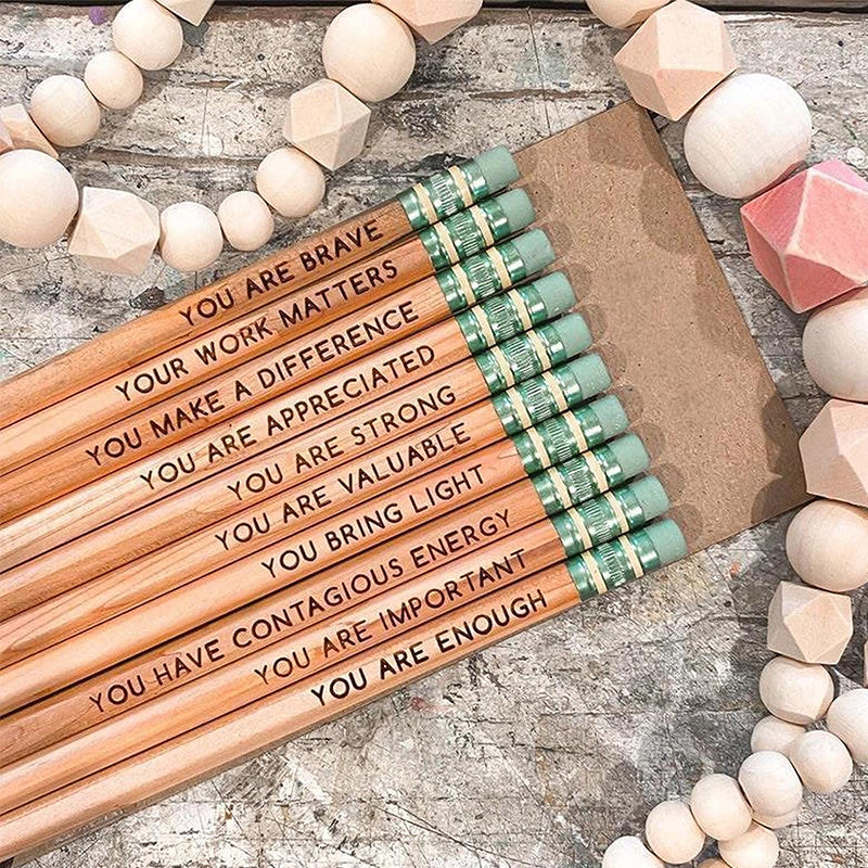 Ensemble de crayons d'affirmation✏️ (10 pièces)