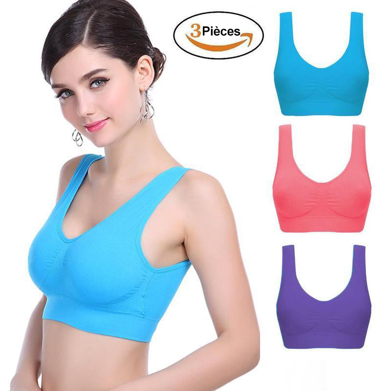 Soutien-Gorge de Sport Confortable Respirant-3 Pièces - ciaovie