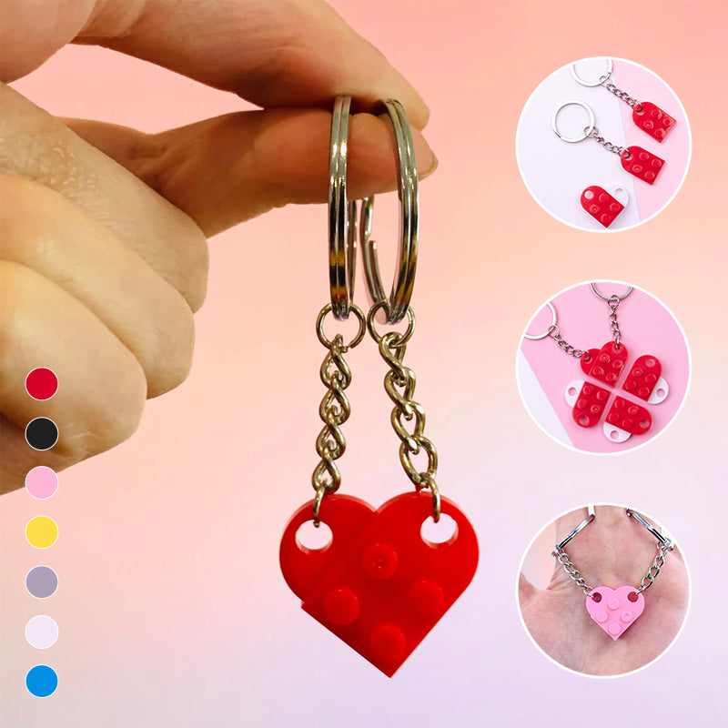 Porte-clés avec pendentif coeur