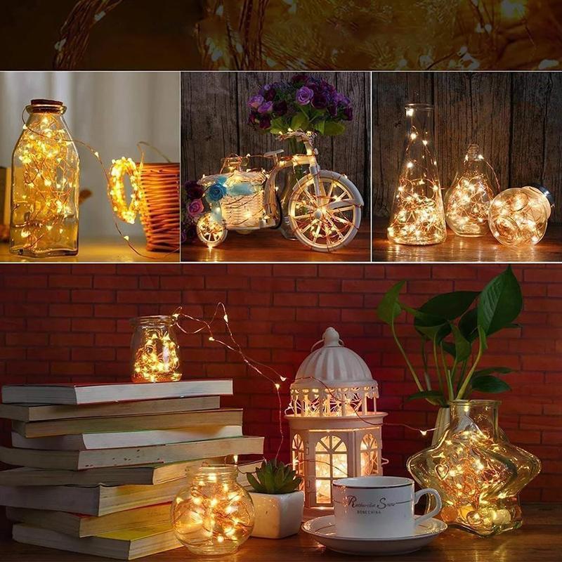 5 pcs LED Lumière de Bouteille Veilleuse de Liège Cadeau de Décor