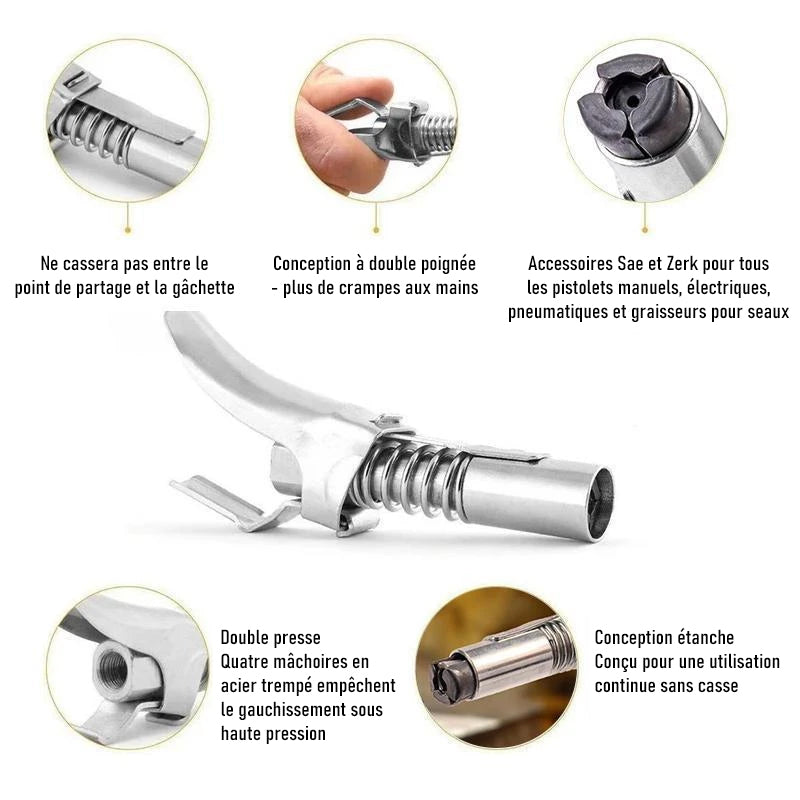 Embout Buccal à Poignée de Sécurité Hydraulique