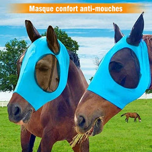 Masque Anti-mouche pour Visage Cheval