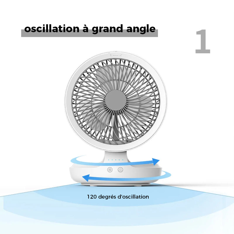 Ventilateur de Bureau Pliable