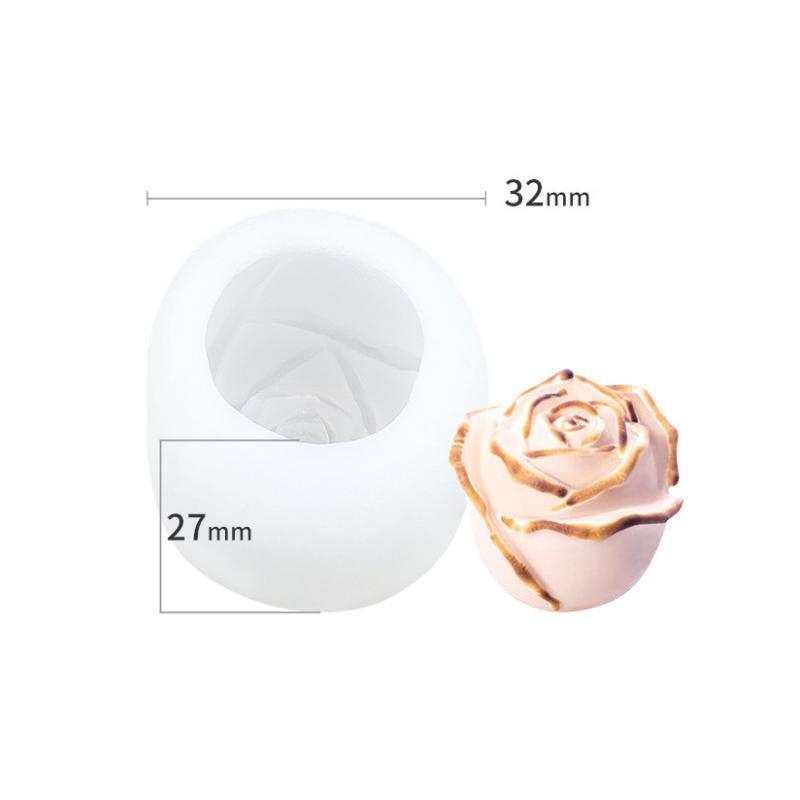 Moule à glaçons en forme de rose en silicone 3D