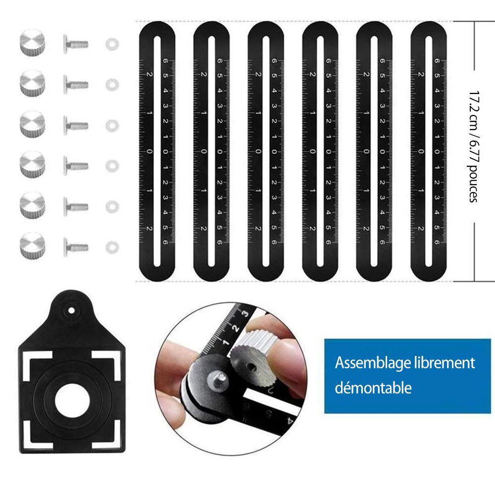 Multi-Angle Règle de Mesure en Alliage D'aluminium - ciaovie