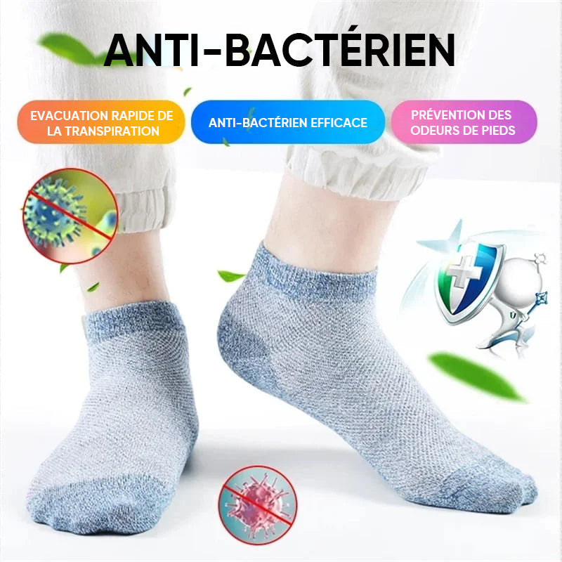 Chaussettes Déodorantes Respirantes pour Hommes（5 paires）